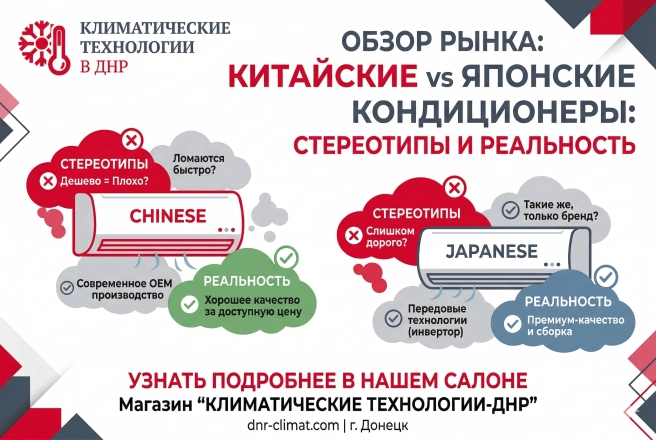 Китайские или японские кондиционеры 2026: стереотипы и реальность