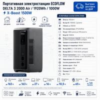 Портативная электростанция EcoFlow DELTA 3 2000 Air (1920 Втч) в Горловке
